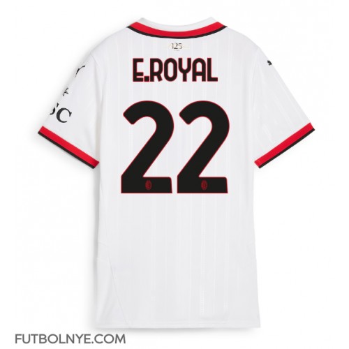 Camiseta AC Milan Emerson Royal #22 Visitante Equipación para mujer 2024-25 manga corta